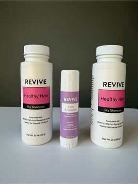 Healthy Hair Dry Shampoo & Calm & Valerian Lip/Essential Stick Revive Bundle NEW